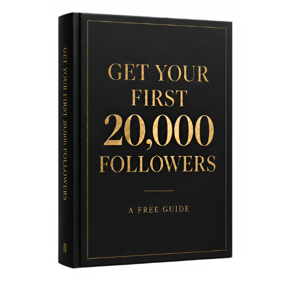 Get Your First 20,000 Followers guide